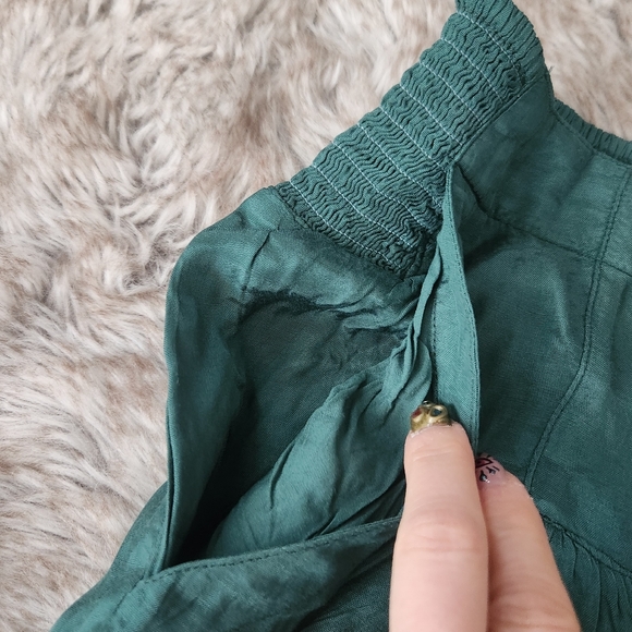 Free People Rock And Frill Pant Uncut Emerald Green - Picture 5 of 12